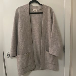 Aritzia Wilfred grey brullon sweater / cardigan